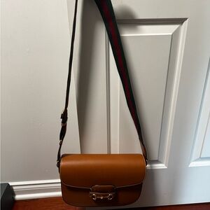 Gucci Brown Leather Crossbody Bag